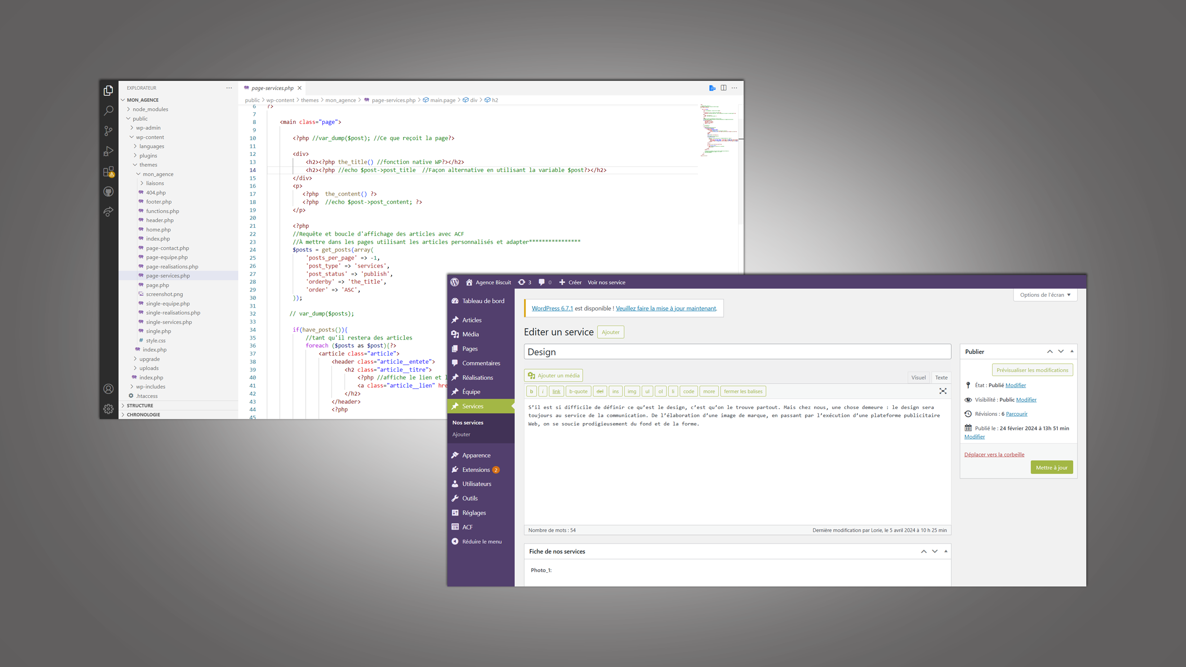 Image de l'étape Développement et Réalisation