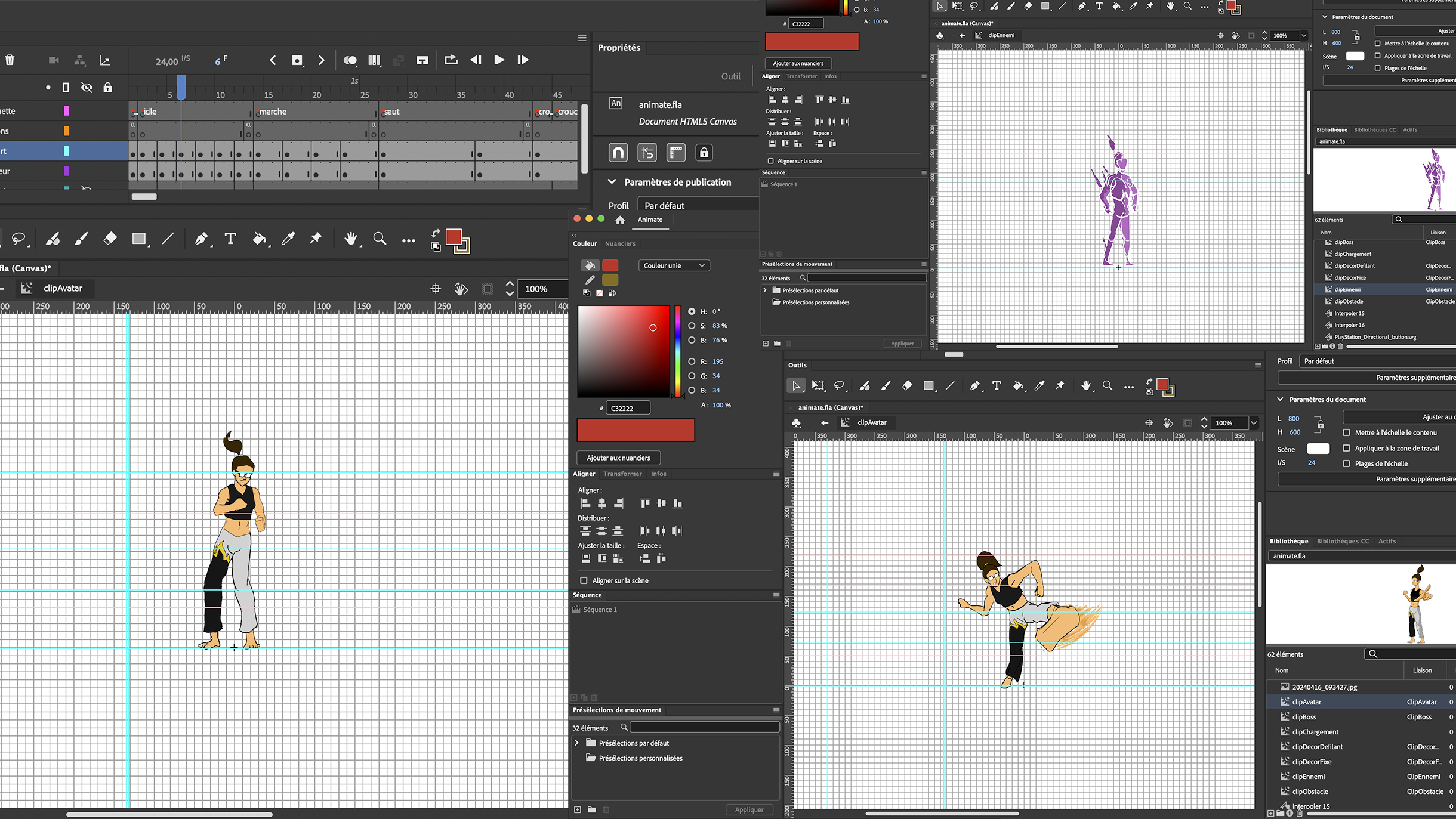 Image de l'étape Animation des assets